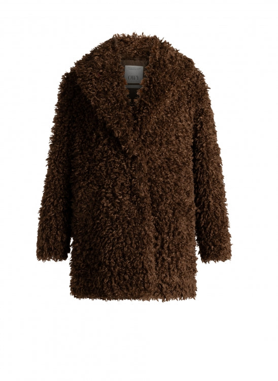 Quissia Coat - Mocca Brown
