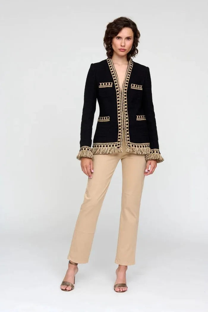 Bariloche Piruletta Black Fringe Jacket