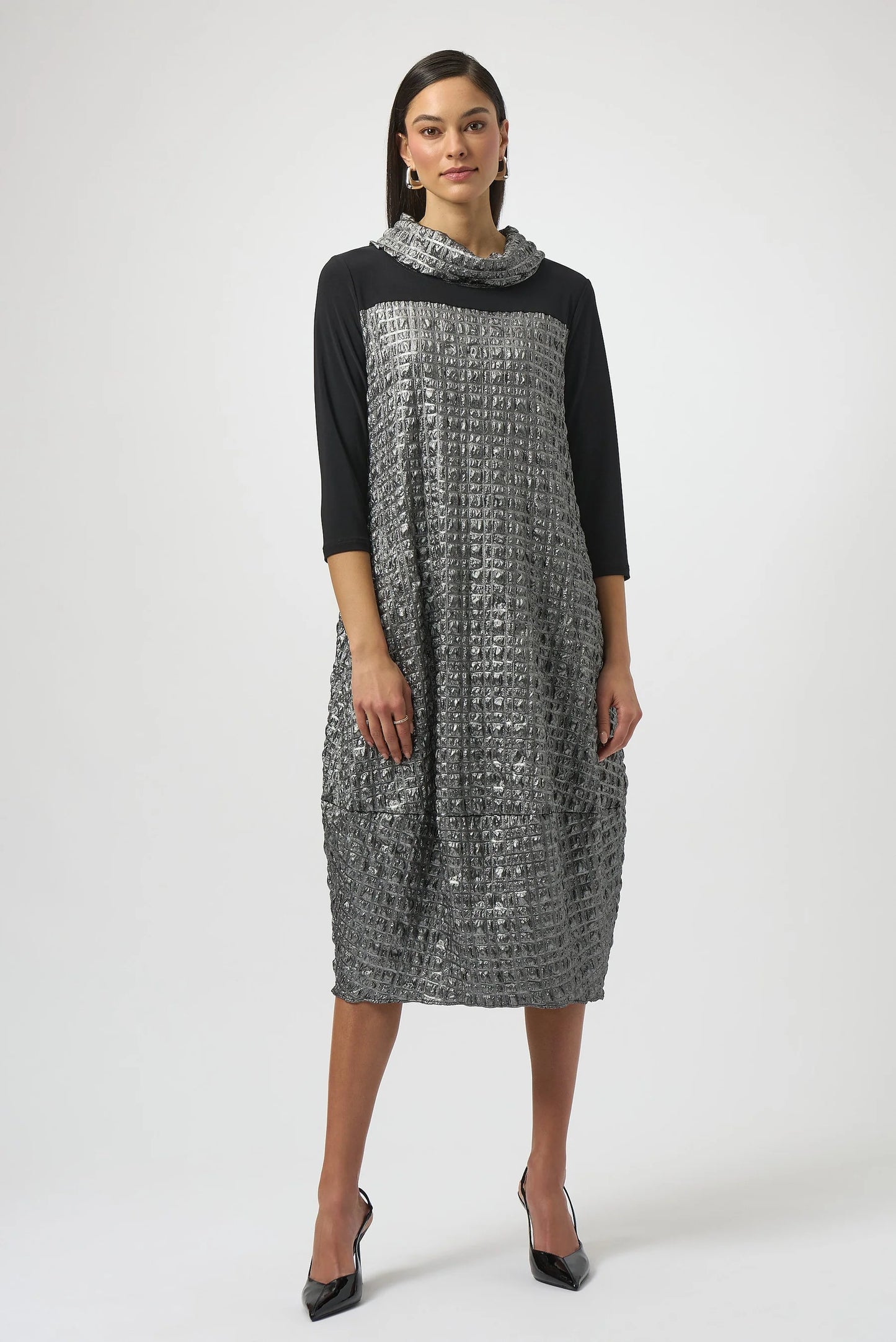 Joseph Ribkoff Black/Silver Dress