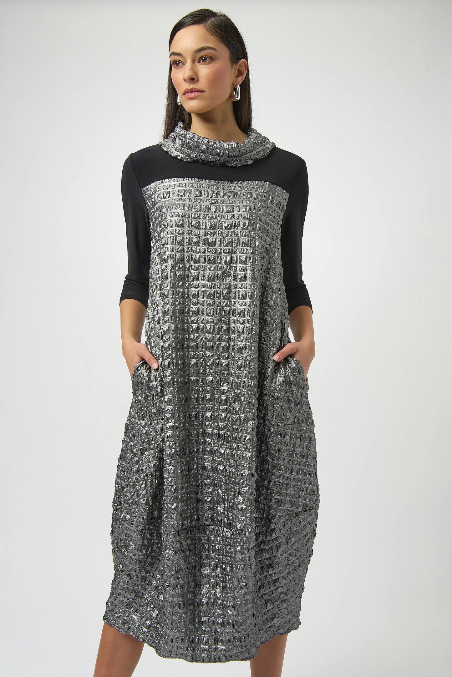 Joseph Ribkoff Black/Silver Dress