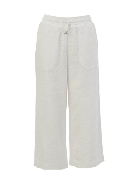 Dolcezza White Linen Pants