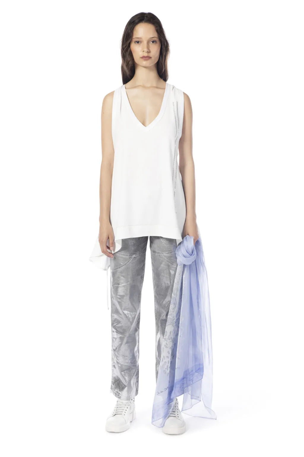 Elisa Cavaletti Off-White Tank Top