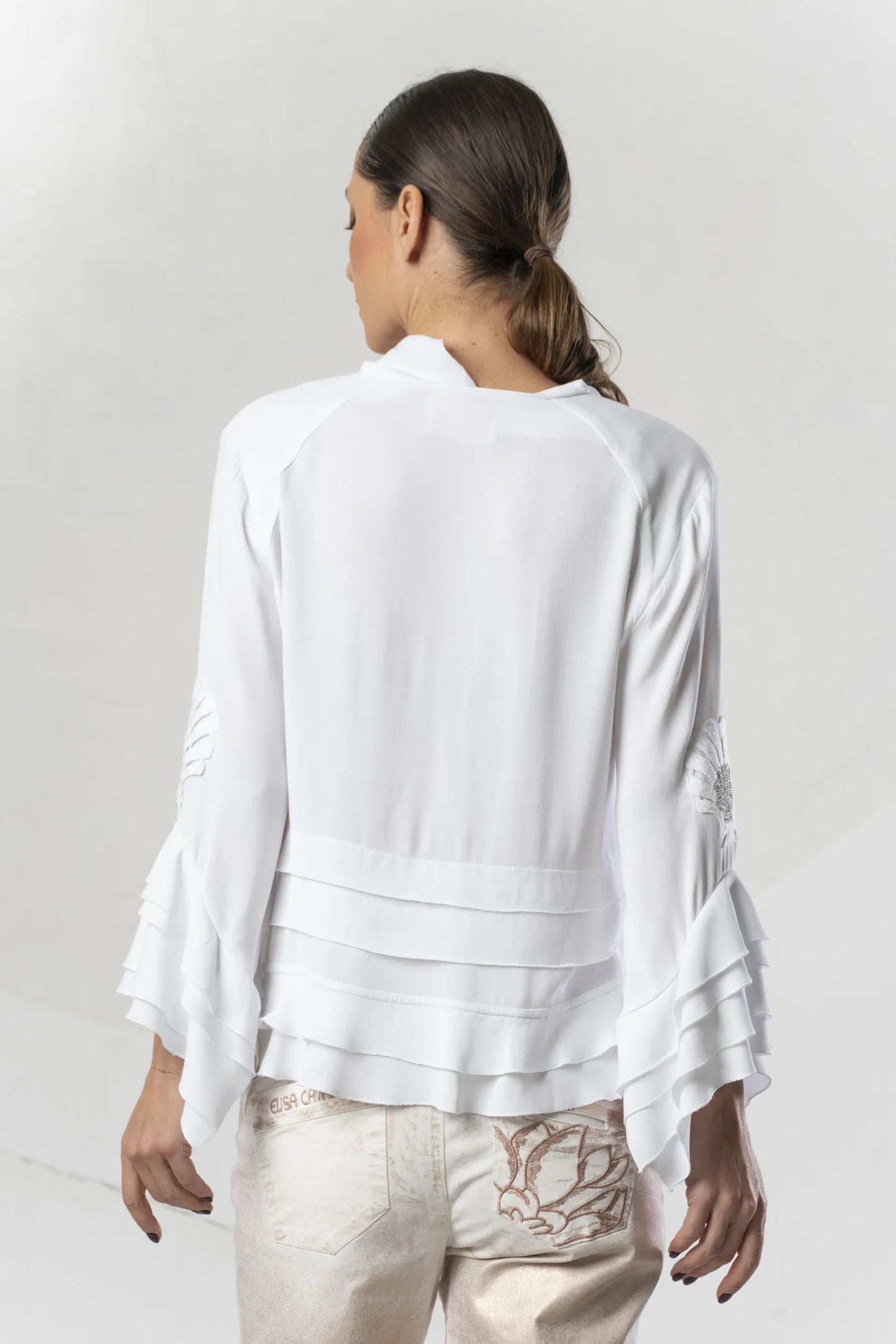 Elisa Cavaletti Blouse with Ruffles