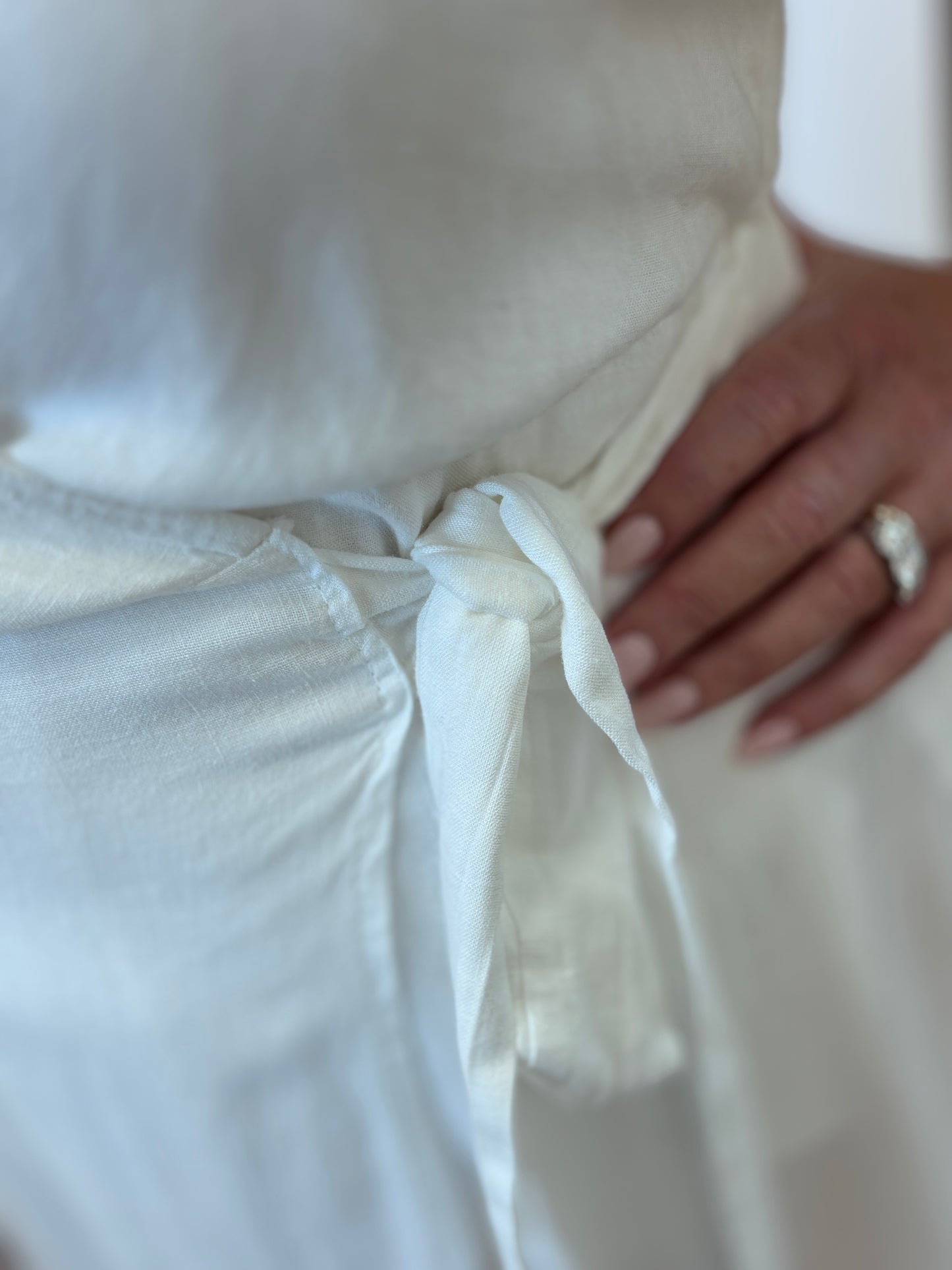 Linen Wrap Dress