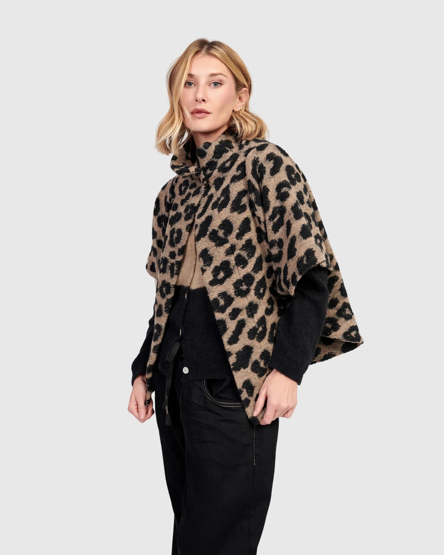Alembika Leopard Crop Jacket