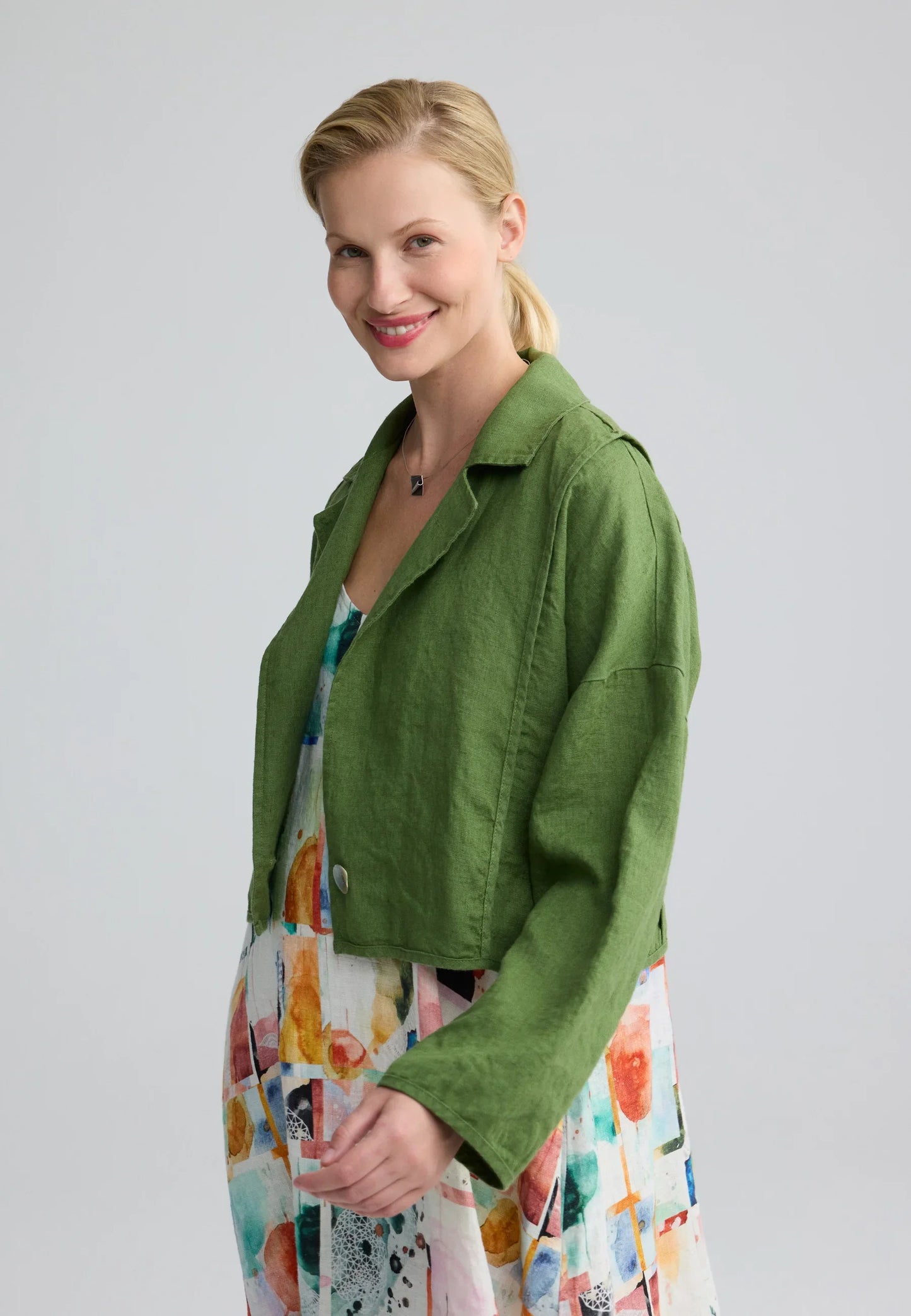 Luukaa Linen Bolero Jacket