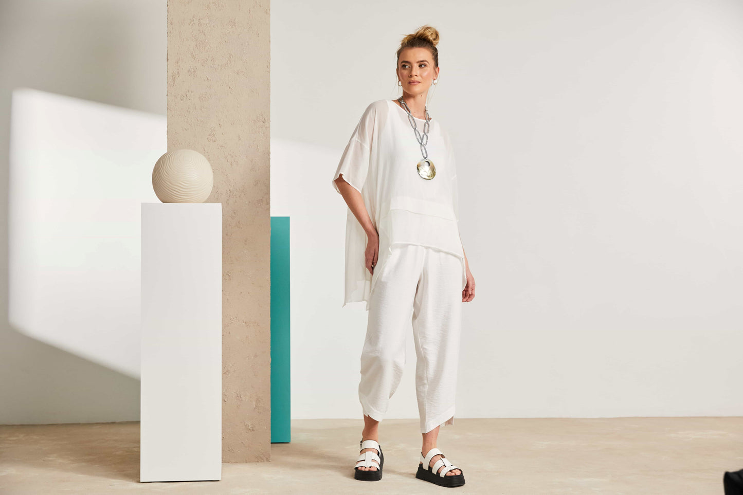 Naya Sheer Top (Cream)