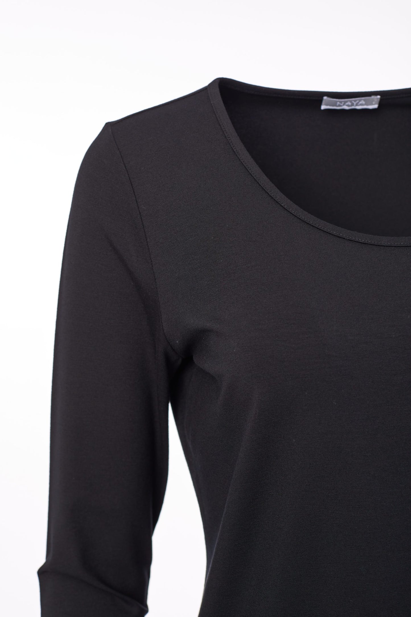 Naya Black Long Sleeve Top NAW23298