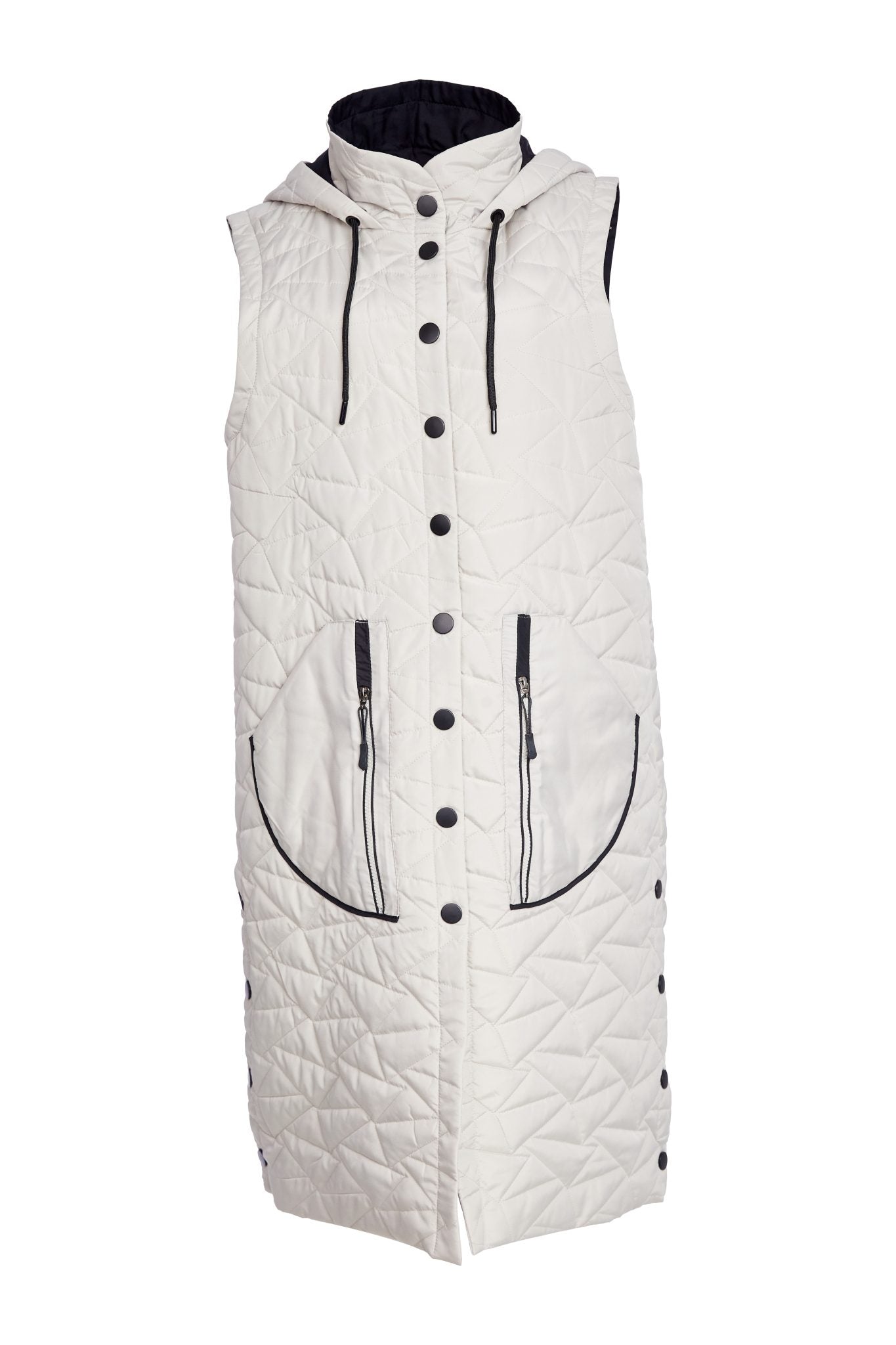 Naya Quilted Long Vest