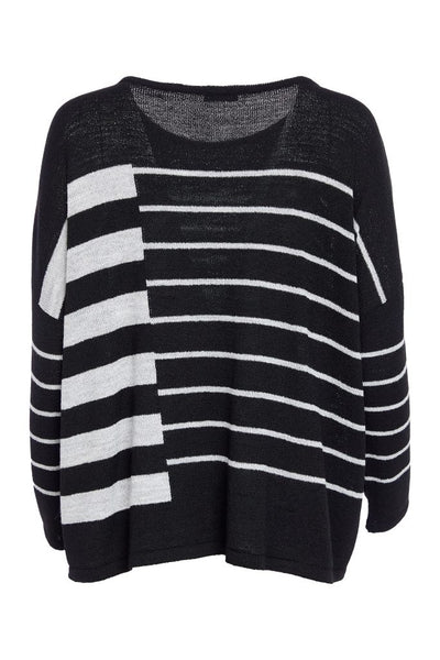 Naya Black/Silver Sweater