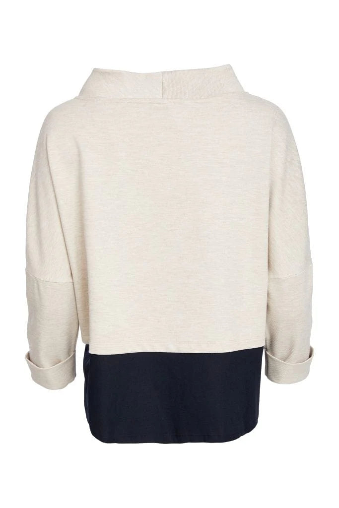 Naya Black/Sand Printed Sweater