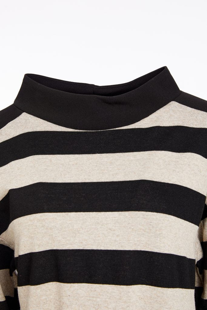 Naya Black/Sand Stripe Top