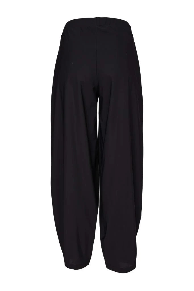 Naya Black Barrel Leg Travel Pant