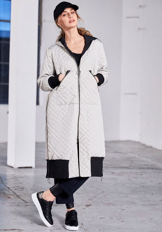 Naya Quilted Long Coat