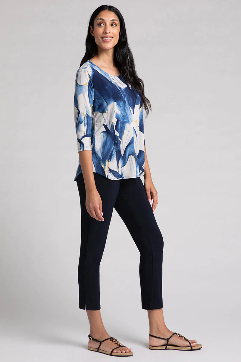 Sympli Watery Reflection Go To Classic T Relax 3/4 Sleeve