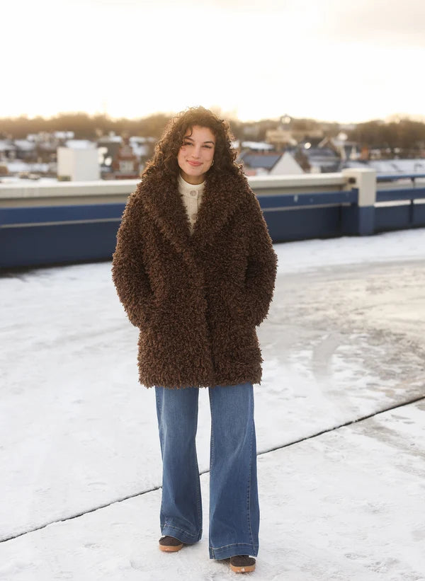 Quissia Coat - Mocca Brown