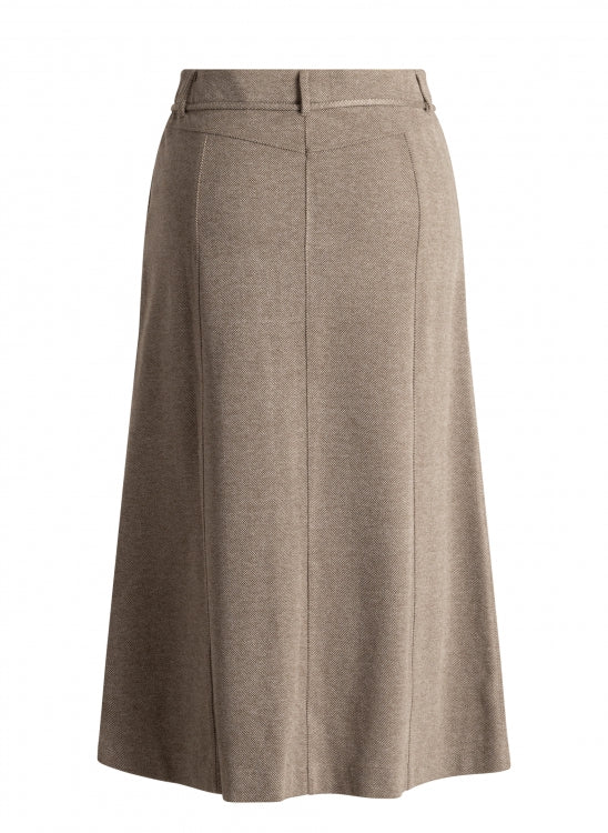 Yest Solina Skirt - Grey Olive/Multi