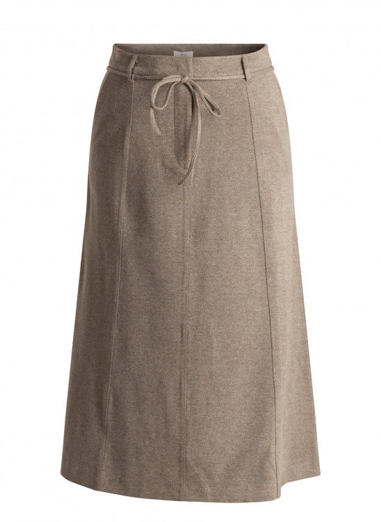 Yest Solina Skirt - Grey Olive/Multi