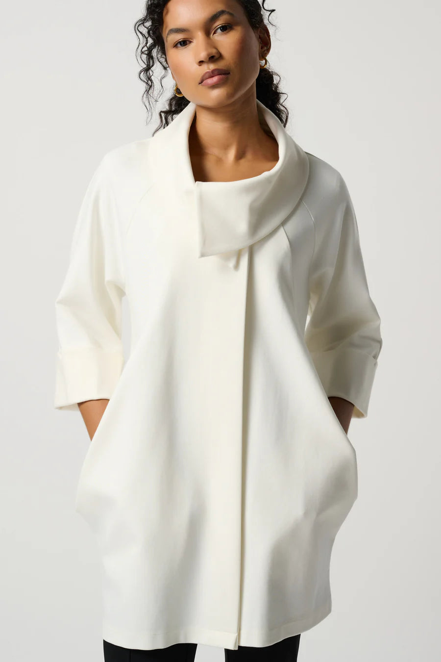 Joseph Ribkoff Classic Vanilla Cocoon Coat