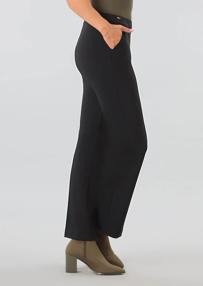 Lisette Straight Leg  Black Pant with Pockets