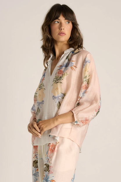 Fate & Becker Solara Placement Print Top