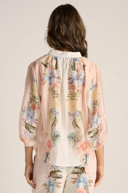 Fate & Becker Solara Placement Print Top
