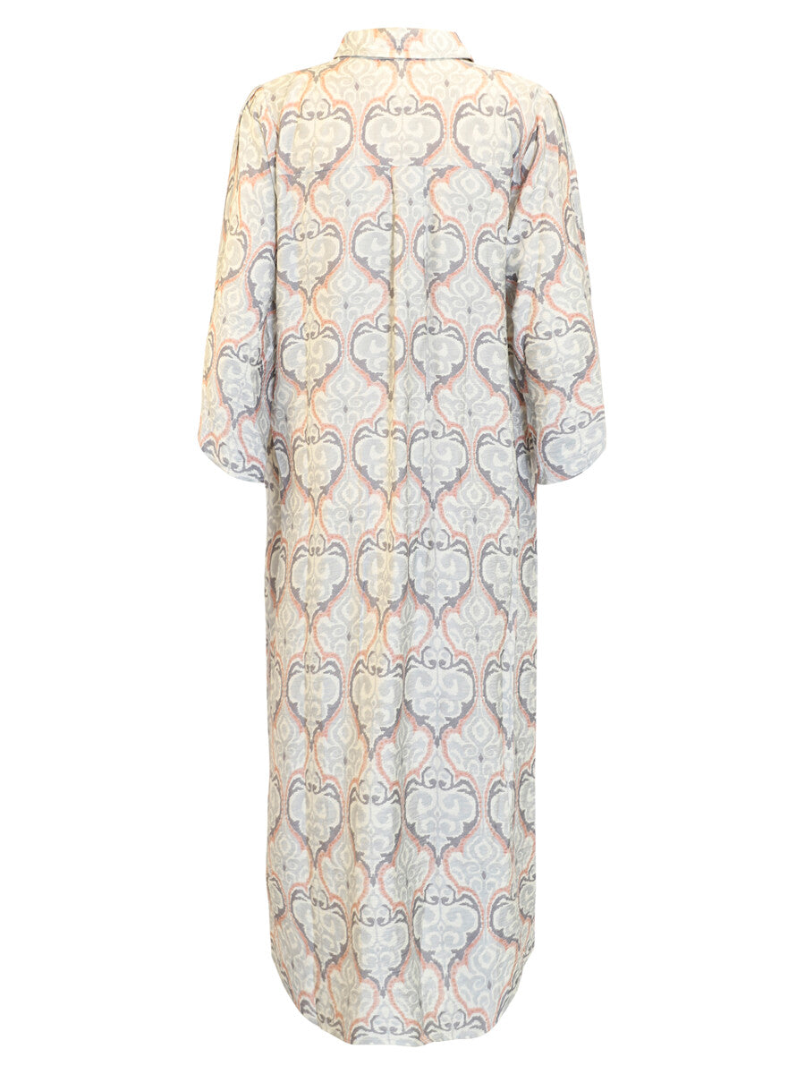 B. Copenhagen Blush & Grey Printed Dress