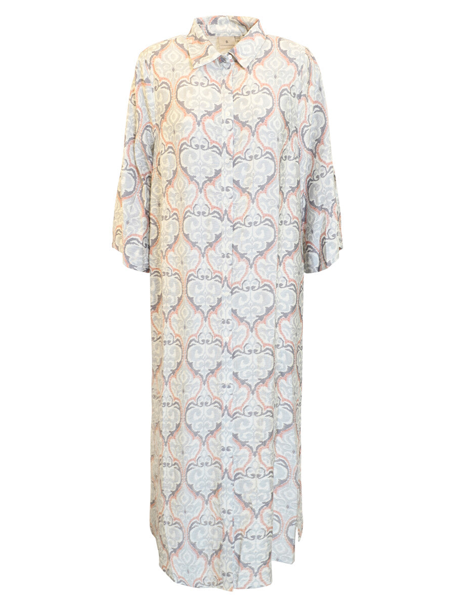 B. Copenhagen Blush & Grey Printed Dress