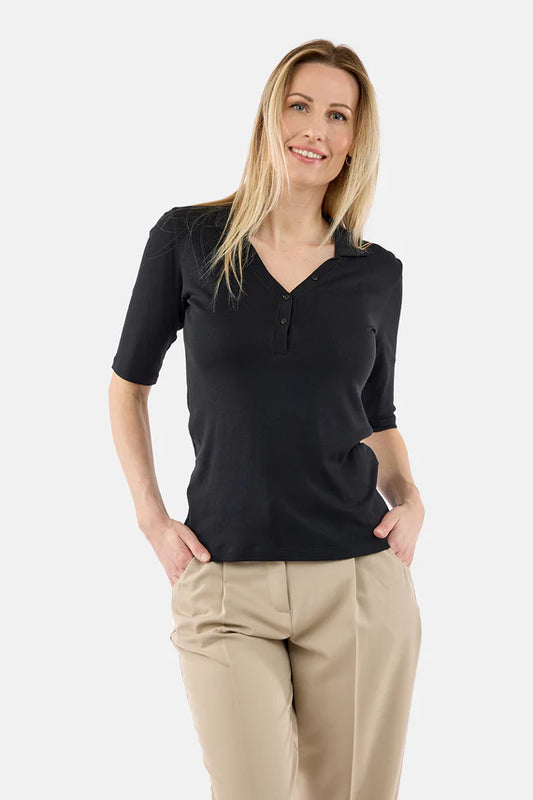 B. Copenhagen Black Polo Top