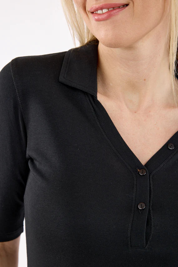 B. Copenhagen Black Polo Top