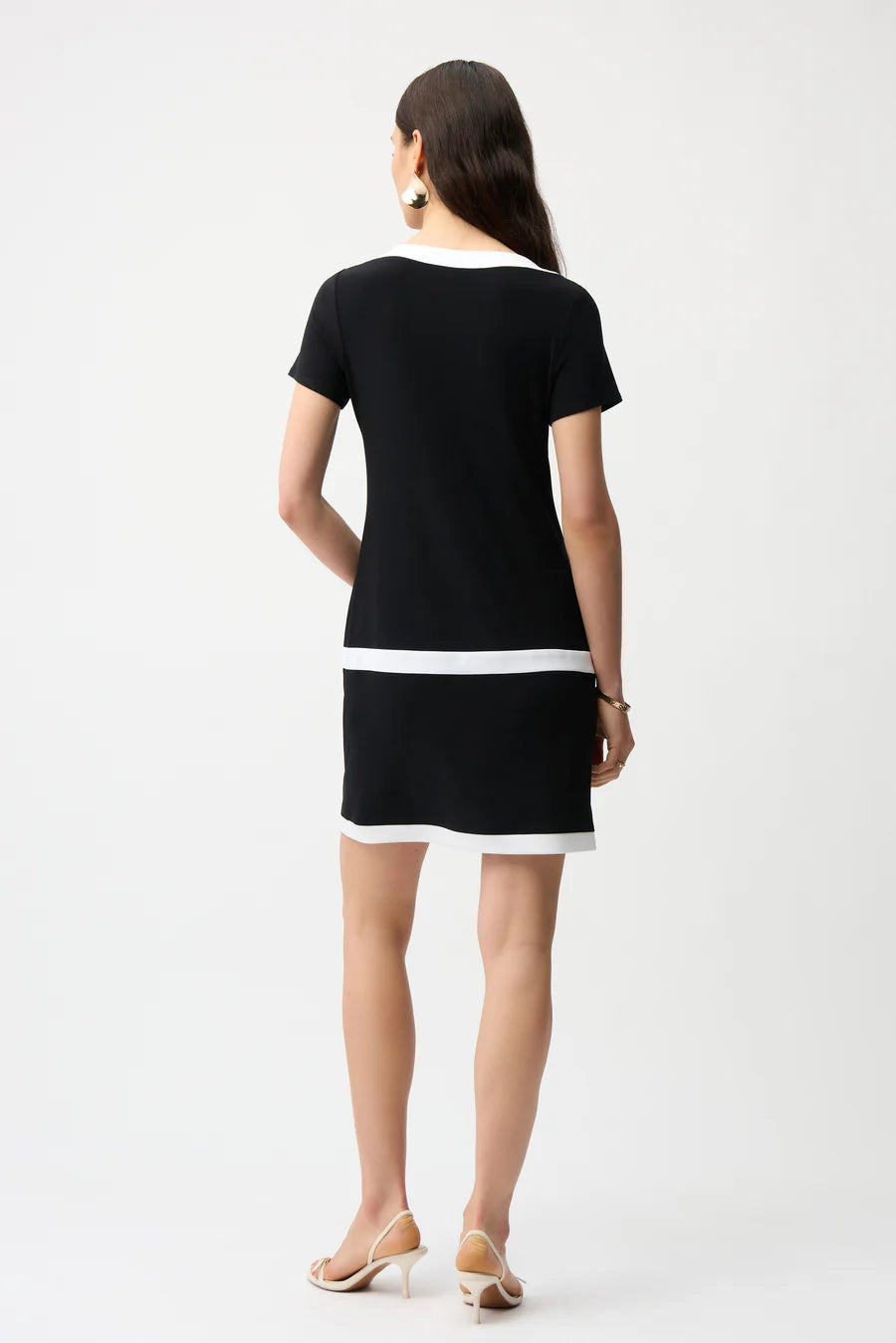 Joseph Ribkoff Silky Knit Colour Block Sheath Dress