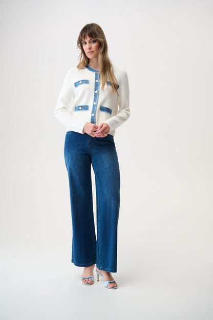 Joseph Ribkoff  Milano Stitch Jacket With Denim