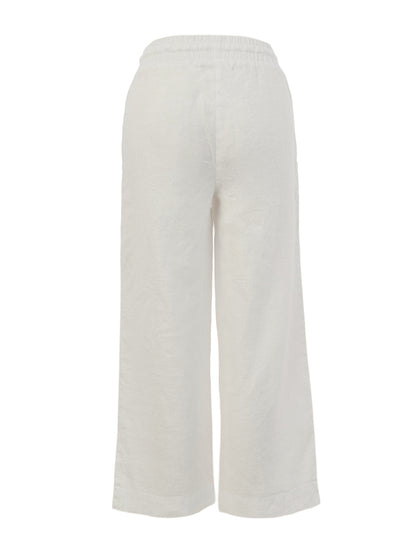 Dolcezza White Linen Pants