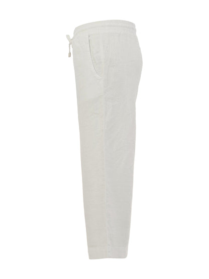 Dolcezza White Linen Pants