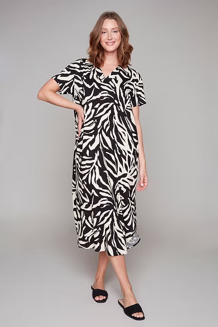 Compli K Palm Print Long Dress