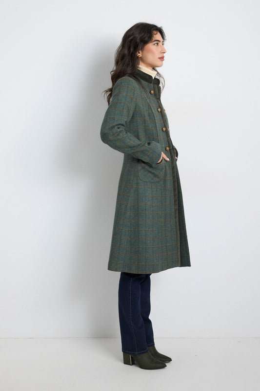 Bariloche Porensa Velvet Trim Coat