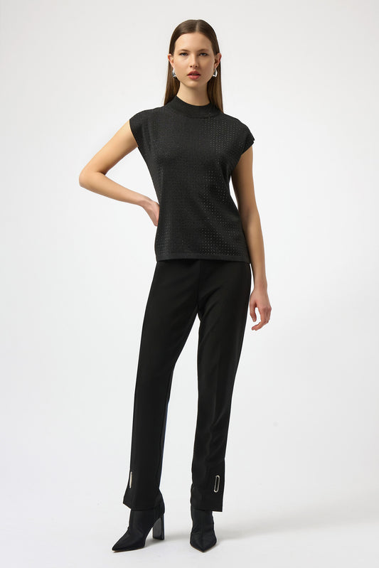 Joseph Ribkoff Sparkle High Neck Sleeveless Top