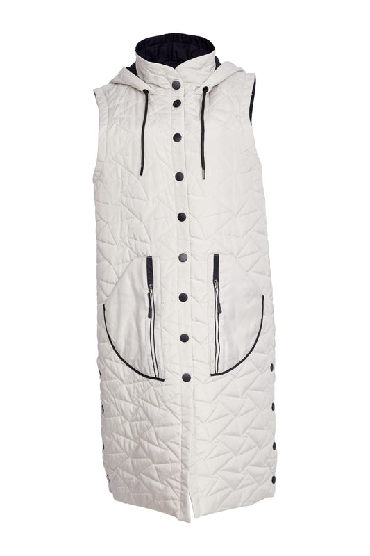 Naya Quilted Long Vest
