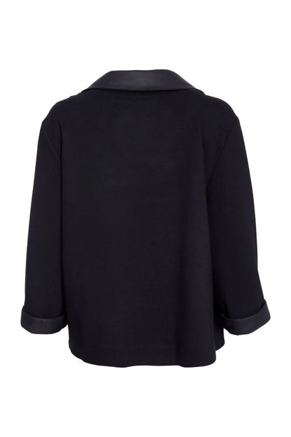 Naya Vegan Leather Trim Jacket