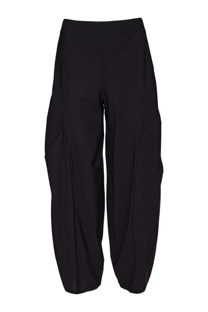 Naya Black Barrel Leg Travel Pant