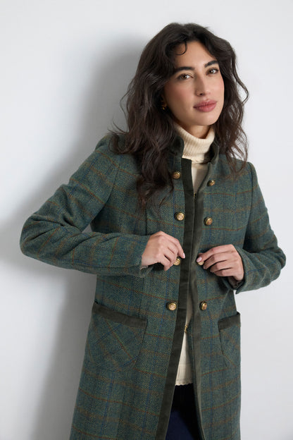 Bariloche Porensa Velvet Trim Coat