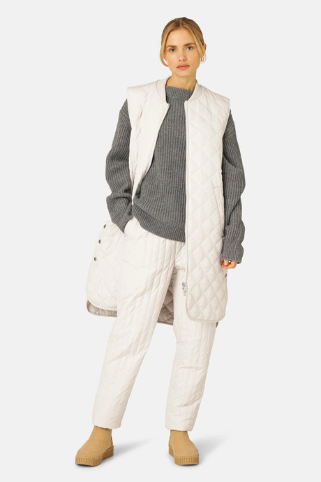 Ilse Jacobson Cream Quilted Vest