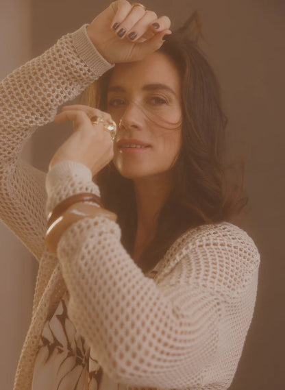 Yest Magda Light Sand Cardigan