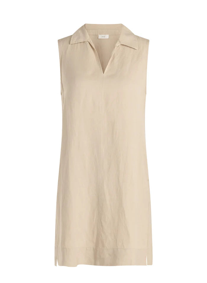 Yest Light Sand Linen Dress