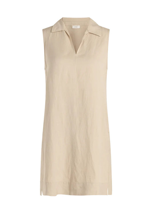 Yest Light Sand Linen Dress
