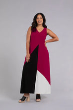 Load image into Gallery viewer, Sympli Colour Block Reversible Triangle Sleeveless Dress