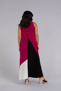 Sympli Colour Block Reversible Triangle Sleeveless Dress