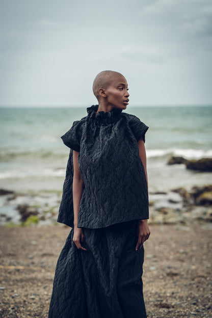 Roisin Linnane Lotus Top - Black