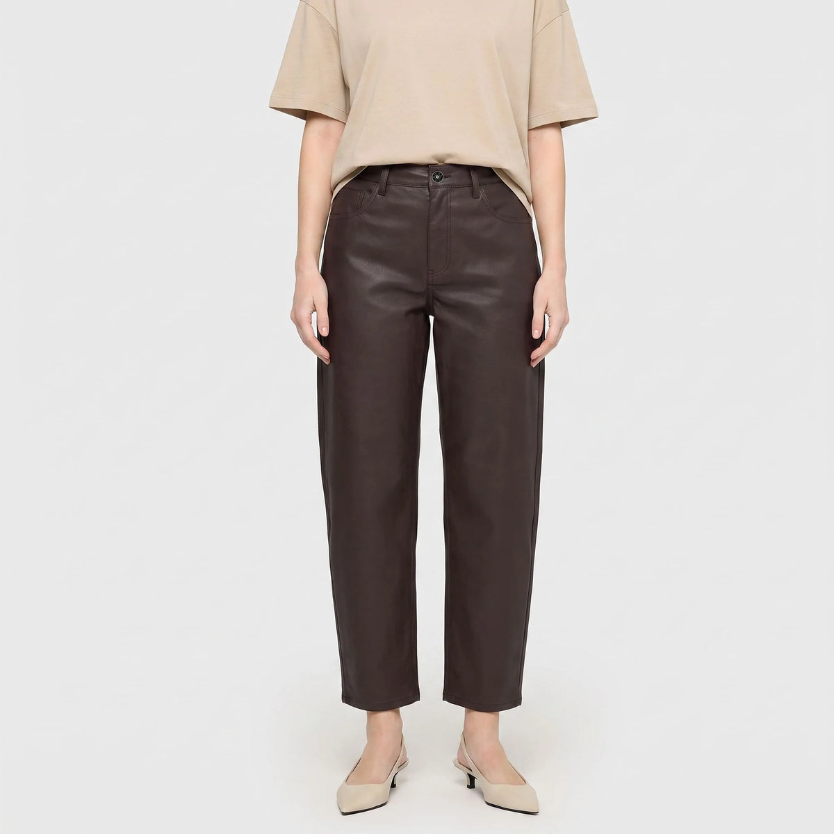 MAC Danni Coated  Barrel Jeans