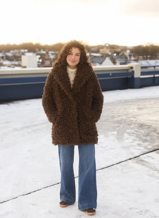 Quissia Coat - Mocca Brown